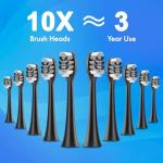 Sonic Electric Toothbrush for Everyone with 10 Heads