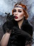 Elegant Black Lace Gloves for Parties and Events