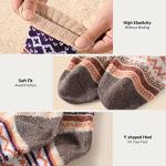 Cozy Vintage Wool Socks for Women - 5 Pairs