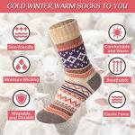 Cozy Vintage Wool Socks for Women - 5 Pairs