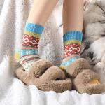 Cozy Vintage Wool Socks for Women - 5 Pairs
