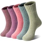 Loritta 5 Pairs Cozy Knit Wool Winter Socks