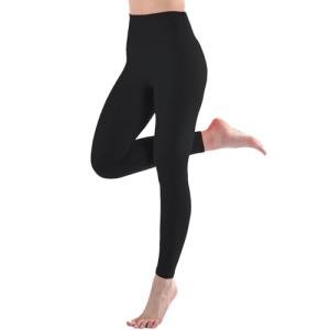 High Waisted Women's Workout Leggings - Black XXL