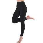 High Waisted Women's Workout Leggings - Black XXL