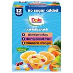 Dole No Sugar Added Fruit Bowl Variety Pack