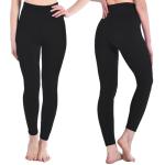 High Waisted Women's Workout Leggings - Black XXL