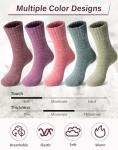 Loritta 5 Pairs Cozy Knit Wool Winter Socks