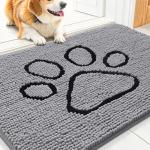 Smiry Absorbent Dog Door Mat for Muddy Paws