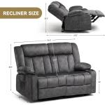 Hot Deal! Manual Recliner Couch with Cup Holders