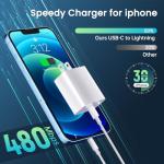 Fast Charging iPhone Charger with 6&10FT Cables