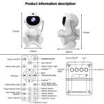Astronaut Galaxy Star Projector with Bluetooth Speaker