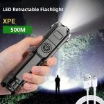 Rechargeable Waterproof LED Tactical Flashlight 100,000 Lumens