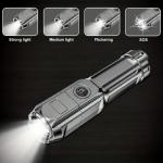 Rechargeable Waterproof LED Tactical Flashlight 100,000 Lumens