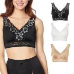 Rhonda Shear Lace Back Pin-Up Bra 3-Pack