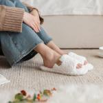 Cozy Memory Foam Open Toe Slippers for Women