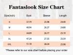 Fantaslook Long Sleeve Crew Neck Blouse for Women