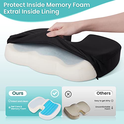 CushZone Gel Seat Cushion for Ultimate Comfort