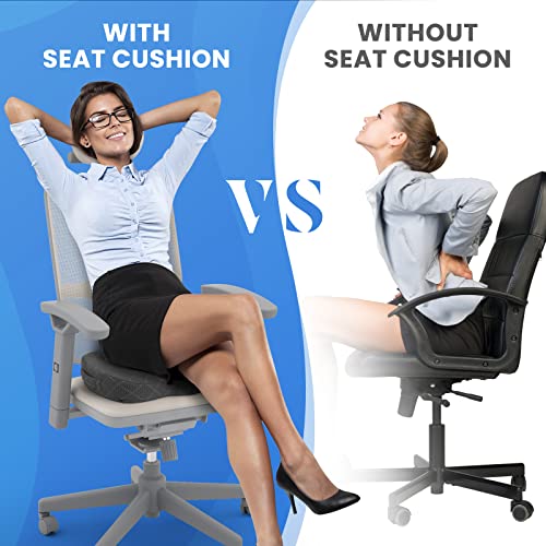 Ergonomic Memory Foam Seat Cushion for Comfort
