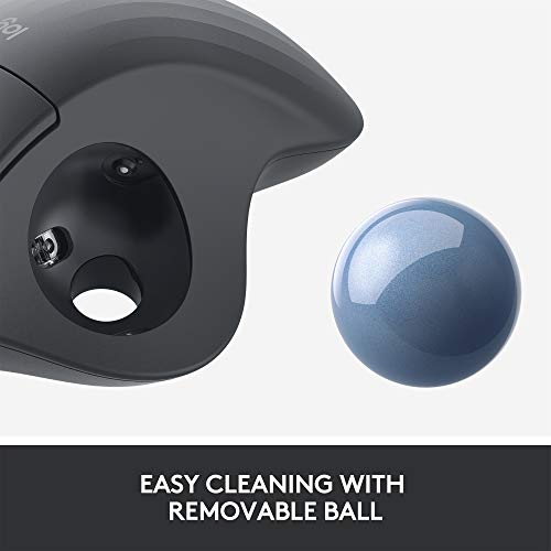 Ergonomic Wireless Trackball Mouse for PC and Mac