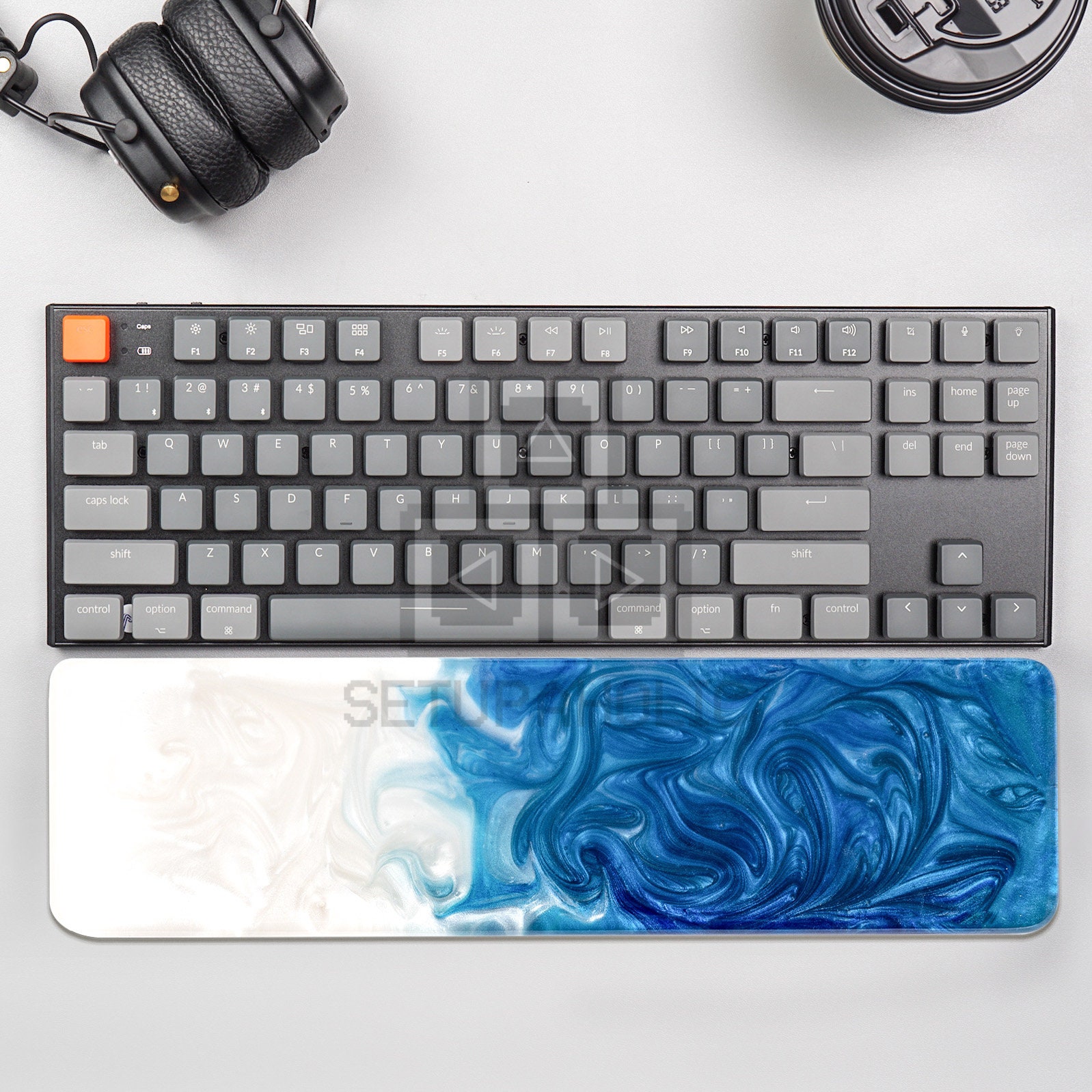 Ergonomic Resin Keyboard and Mouse Wrist Rest