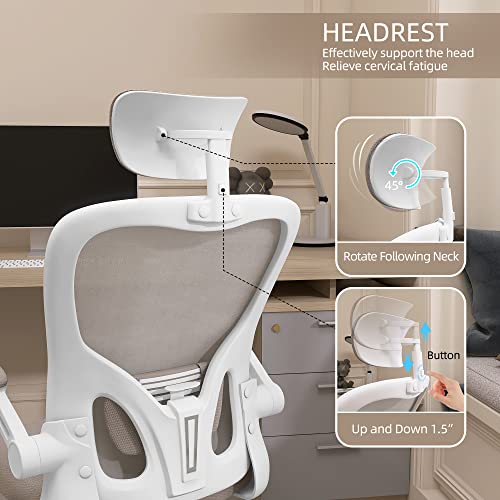Monhey Ergonomic Office Chair with Lumbar Support