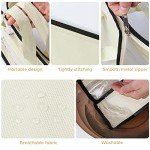 9 Transparent Handbag Organizers with Zippers and Handles