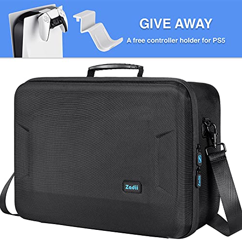 Zadii Hard Carry Case for PS5 Console & Accessories