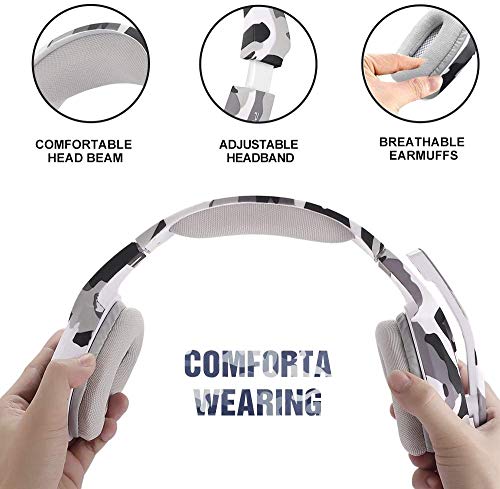 PHOINIKAS 7.1 Gaming Headset with LED Mic