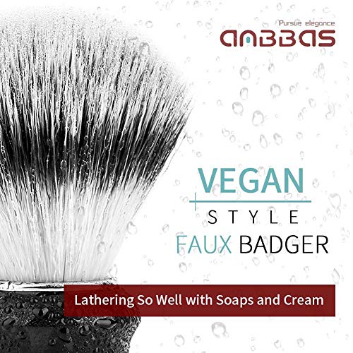 Anbbas 4in1 Vegan Synthetic Shaving Set for Men