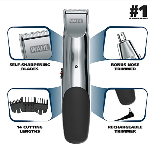 WAHL Groomsman Beard Trimmer Kit with Bonus Nose Trimmer