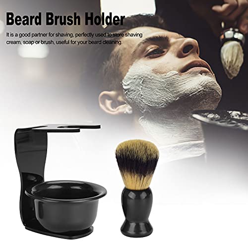 CINEEN 3-In-1 Shaving Kit Brush, Stand, & Bowl