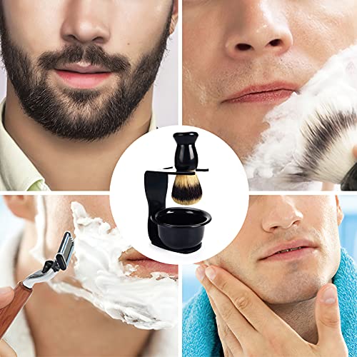CINEEN 3-In-1 Shaving Kit Brush, Stand, & Bowl