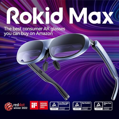 Rokid Max AR Glasses with 360° Micro-OLED Display