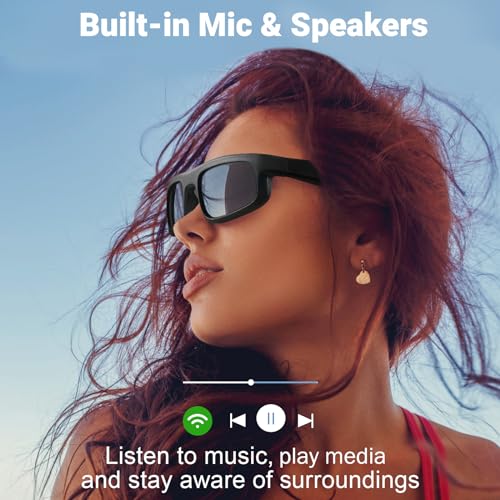 LVTEL Bluetooth Smart Sunglasses with Voice Assistant