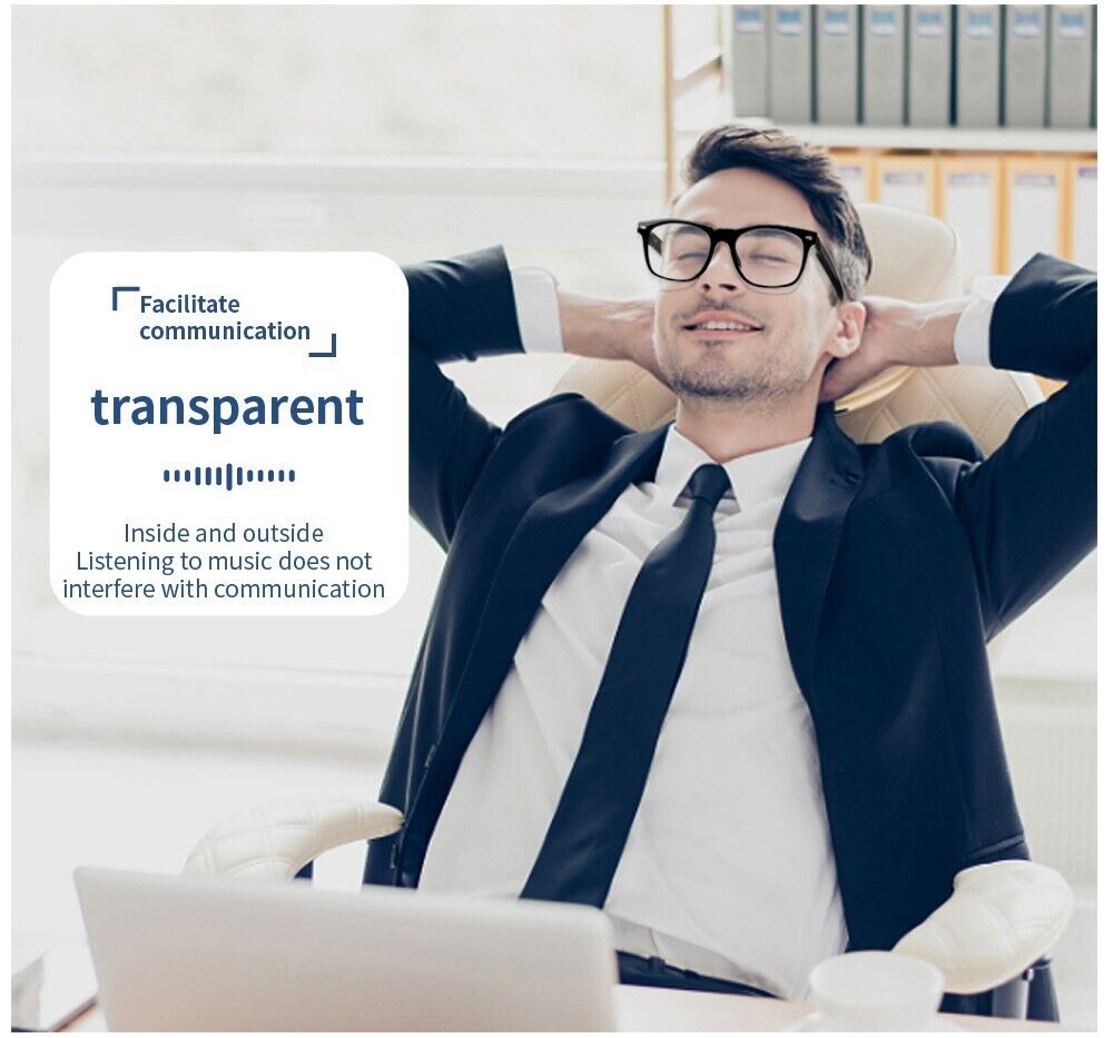 Bluetooth Smart Glasses with Stereo Audio Speaker