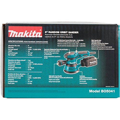 Makita 5-Inch Random Orbit Sander BO5041K