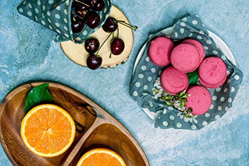 Eco-Friendly Reusable Beeswax Food Wraps - 6 Pack