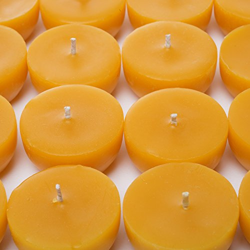 Beeswax Tealight Candle Refills with Holders Set