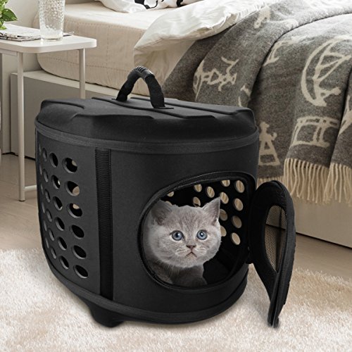 FRiEQ 23-Inch Hard Cover Pet Carrier for Cats