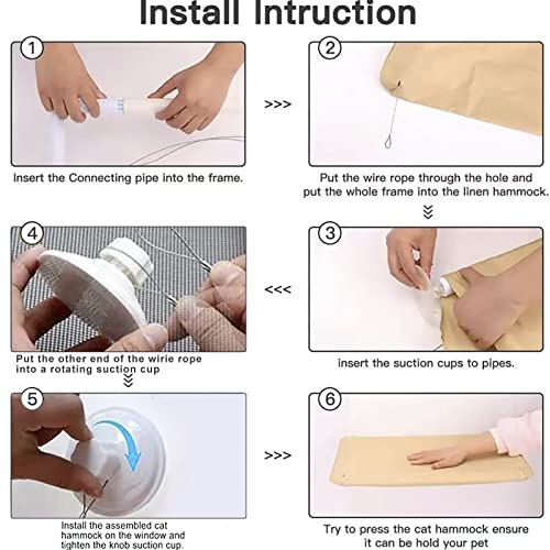 Bengal Cat Window Perch Hammock with Suction Cups