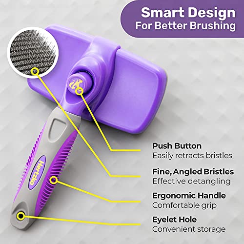 Hertzko Self-Cleaning Slicker Brush for Cats