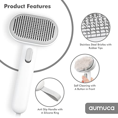 Aumuca Cat Grooming Brush for Shedding Fur