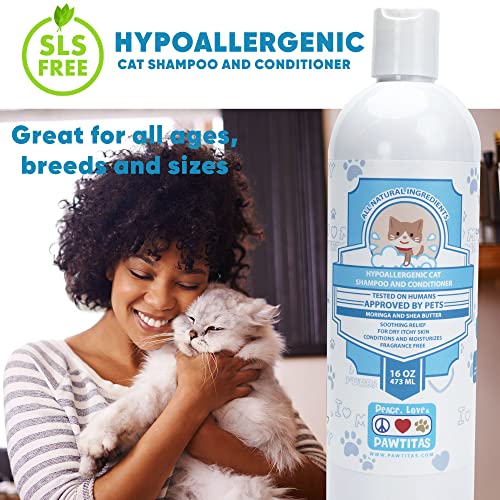 Natural Oatmeal Cat Shampoo and Conditioner 473ml