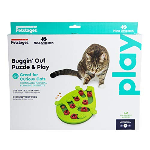 Interactive Treat Dispensing Puzzle Toy for Cats