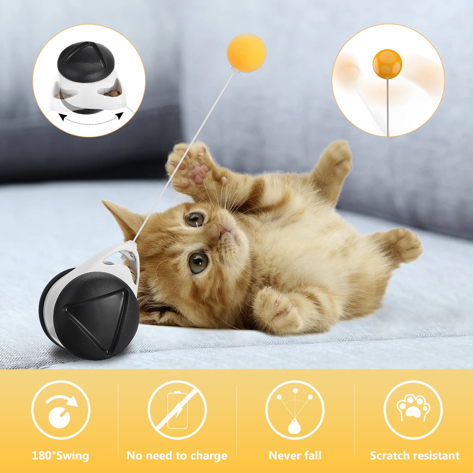 Interactive Electric Ball Toy for Bengal Cats