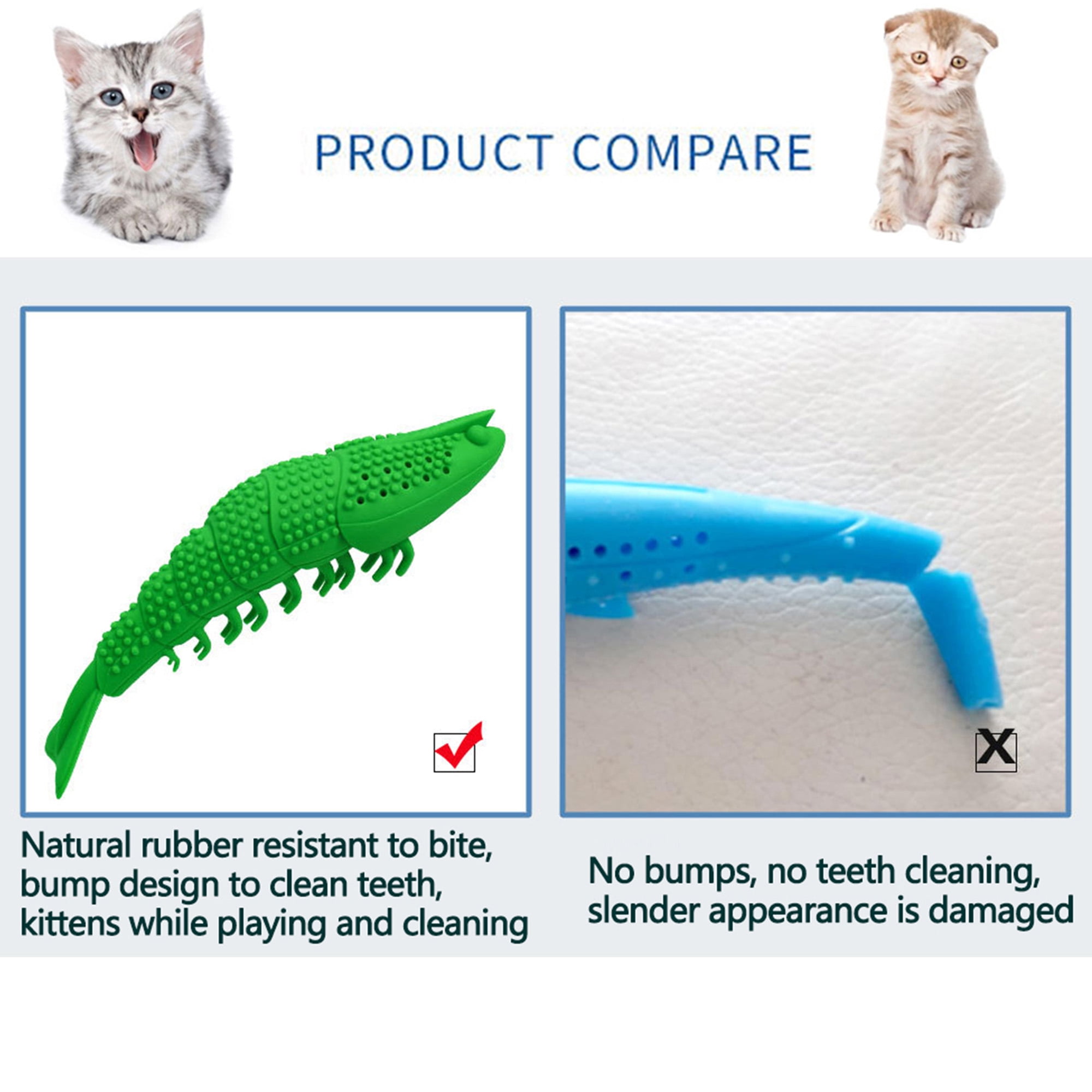 Interactive Crayfish Cat Chew Toys with Catnip