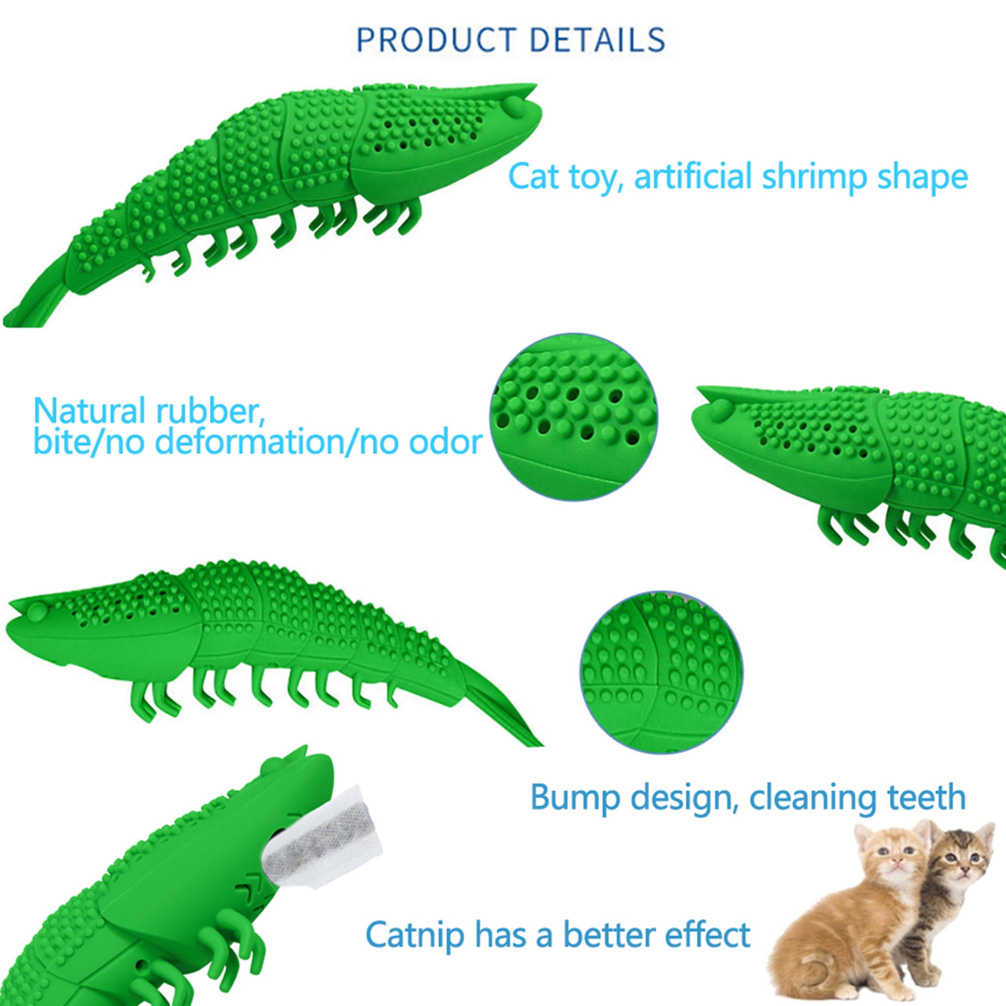 Interactive Crayfish Cat Chew Toys with Catnip