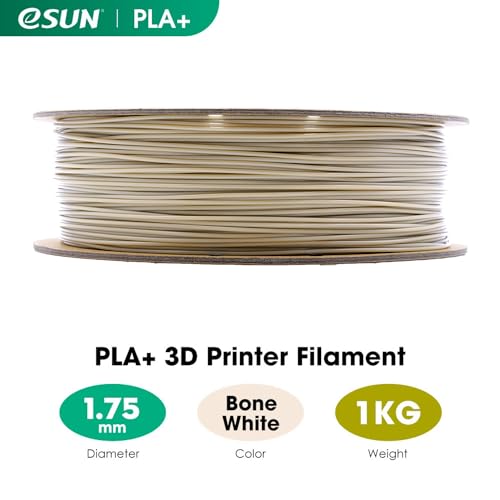eSUN PLA+ 1.75mm Filament - Bone White, 1KG