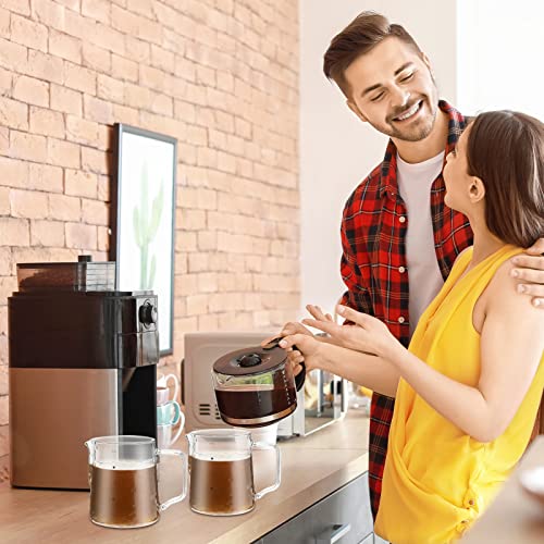 Leinuosen 2 Pack 550ml Glass Milk Pitcher