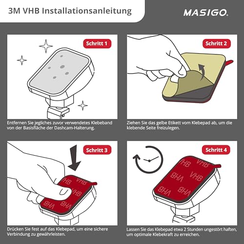 3M Double-Sided Adhesive Pad for Dash Cam